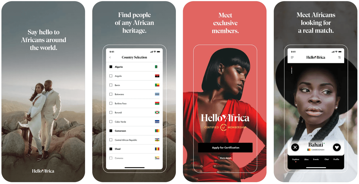 Hello Africa app screenshot
