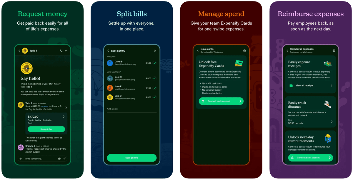 New Expensify app screenshot